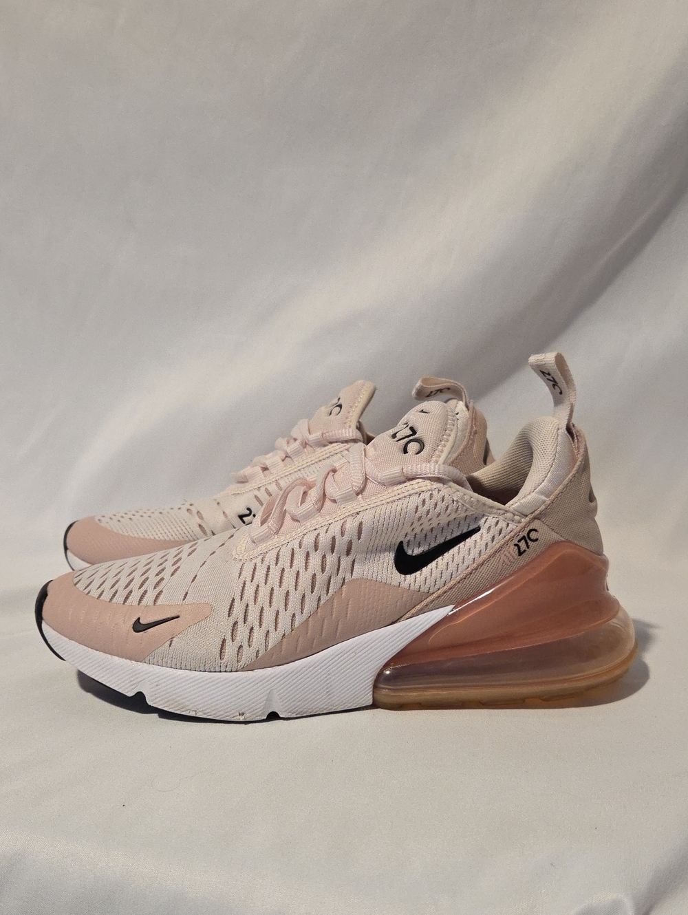 Nike Women’s Air Max 270 in Blush Pink and Black Accents